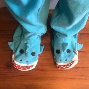 Blue Shark Footie Pajamas